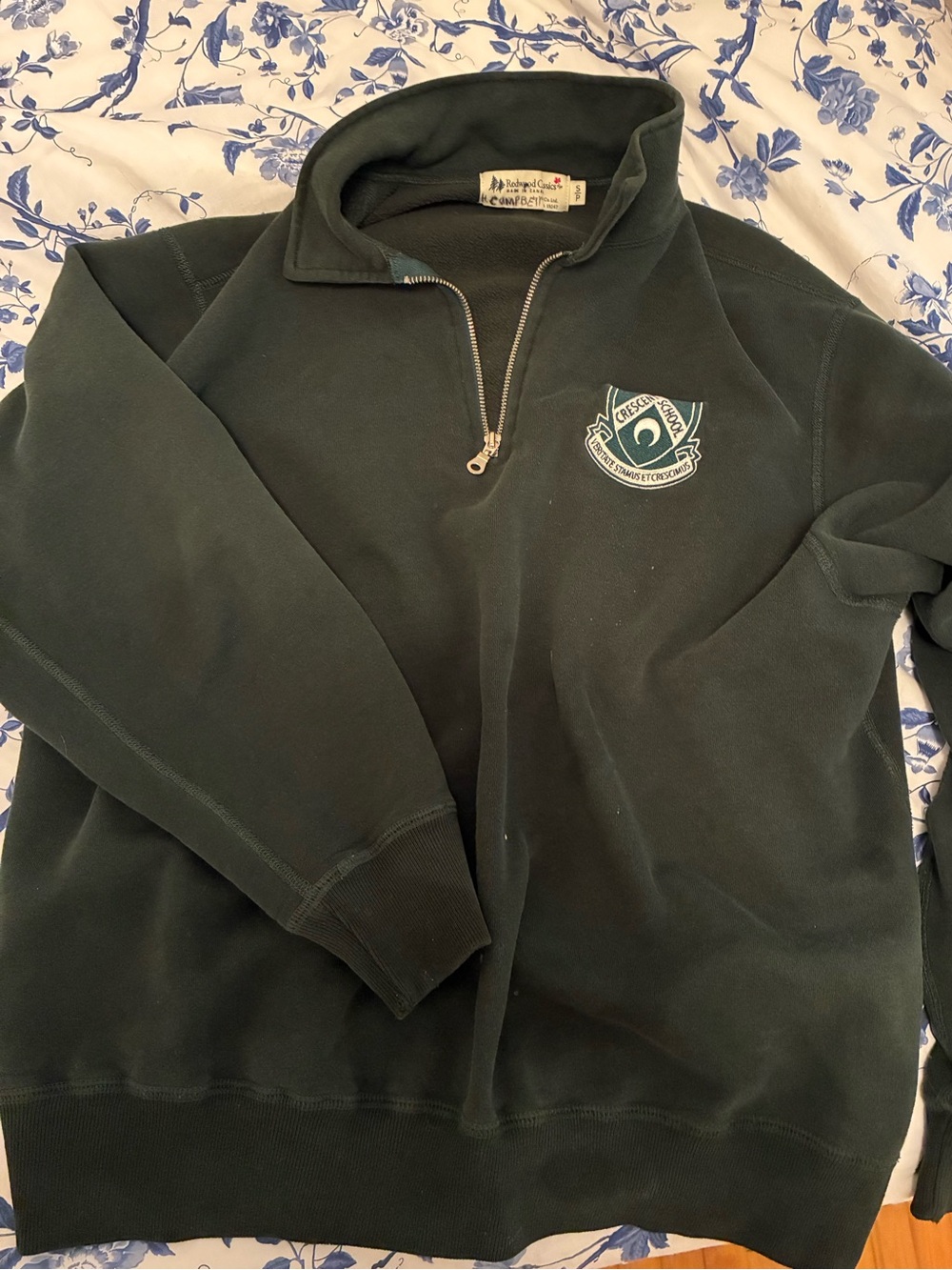 Crescent Green Quarter Zip